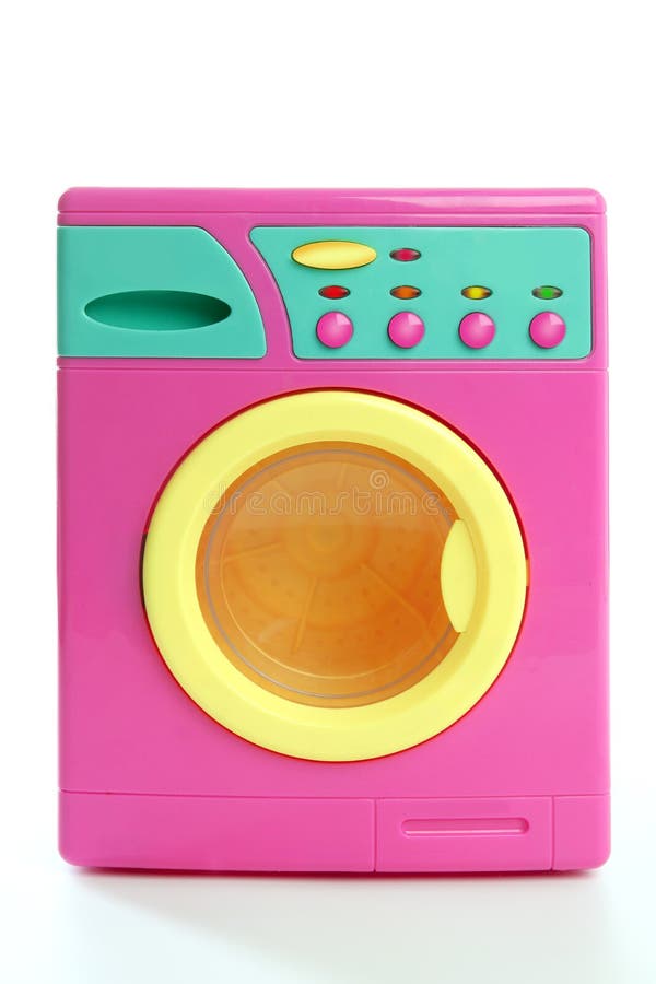 Betrouwbaar Verspilling van nu af aan Kleurrijke Roze Gele Klerenstuk Speelgoed Wasmachine Stock Afbeelding -  Image of isolatie, achtergrond: 12290497