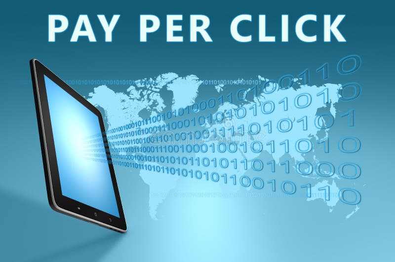 Pay per Click stock illustrationer