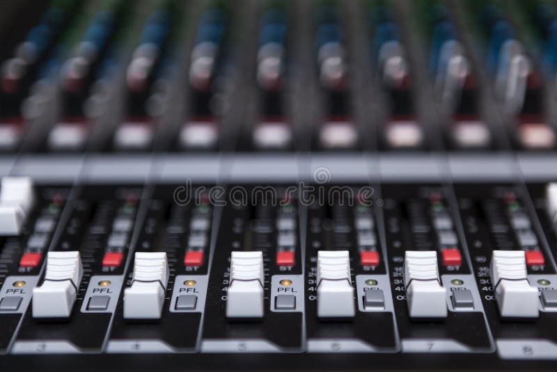 Geluidsmixer royalty-vrije stock fotografie