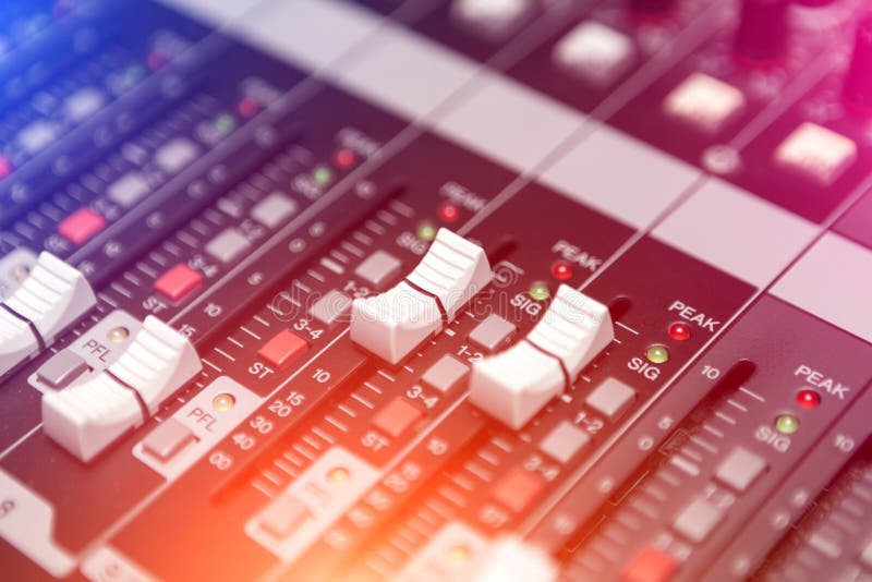 Geluidsmixer stock afbeelding