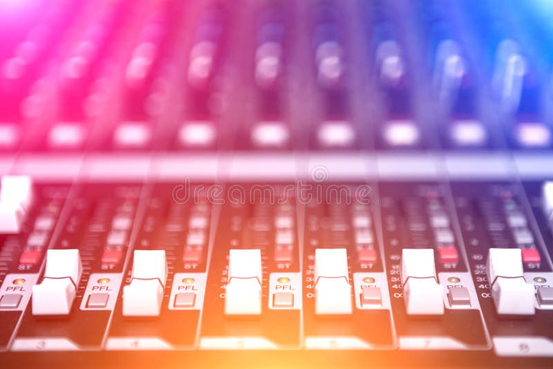 Geluidsmixer royalty-vrije stock afbeeldingen