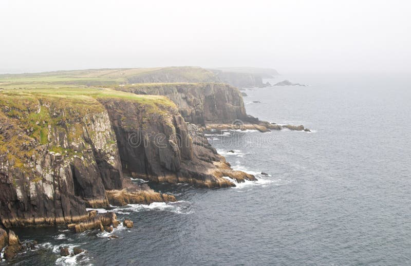 Klif nabij Dingle stock afbeeldingen