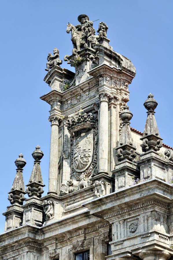 Klooster in Santiago de Compostela, Spanje stock foto's Klooster in Santiago de Compostela, Spanje stock foto's