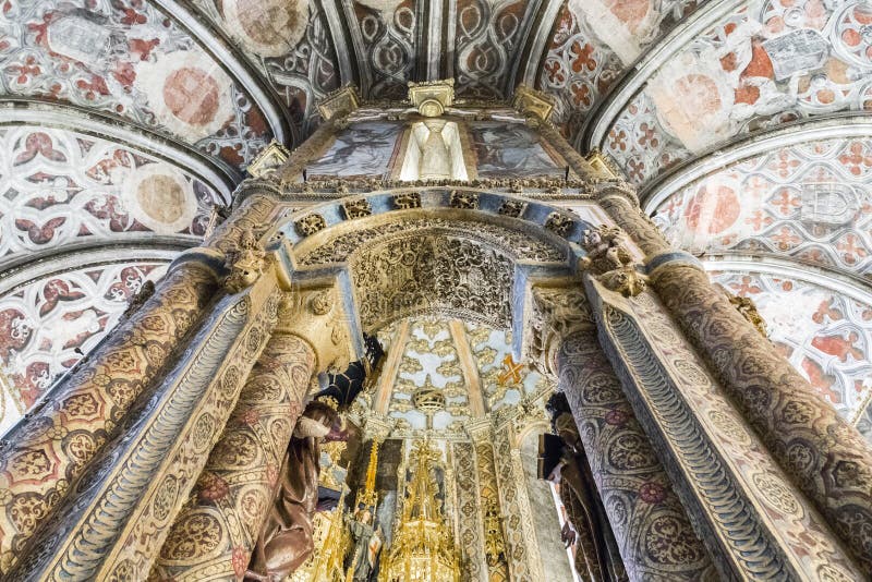 Klooster van Christus, Tomar, Portugal royalty-vrije stock afbeelding Klooster van Christus, Tomar, Portugal royalty-vrije stock afbeelding