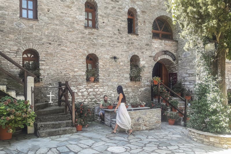 Kloster på den Skiathos ön i Grekland arkivbilder Kloster på den Skiathos ön i Grekland arkivbilder