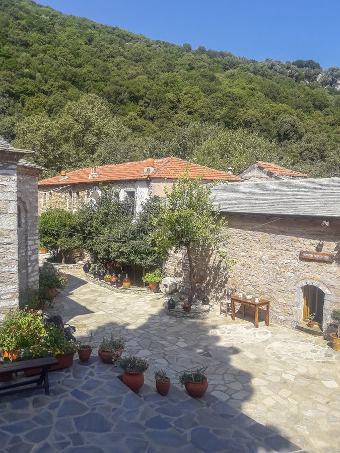Kloster på den Skiathos ön i Grekland arkivfoto Kloster på den Skiathos ön i Grekland arkivfoto