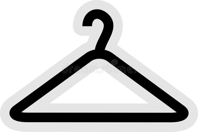 Download Klädhängaresymbol vektor illustrationer. Illustration av kläder - 33206