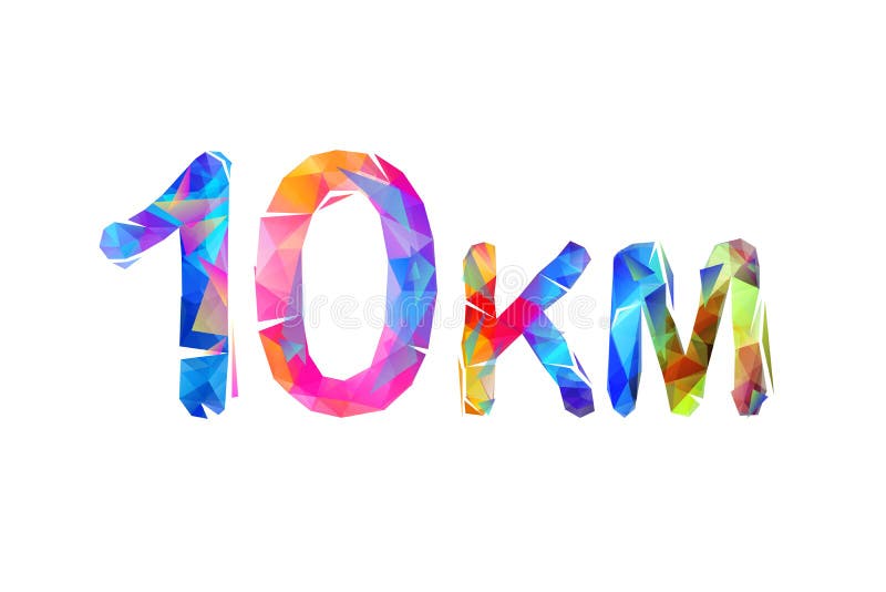 10 Km. Mediumg Running Distance Stock Vector Illustration of icon, symbol 124970040