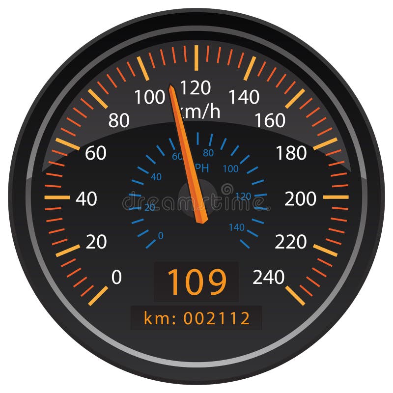 Speedo Messgerät Geschwindigkeit Beschleunigung Auto Armaturenbrett  Messgerät Kilometerzähler Kilometerstand Uhr Taktung Abstand Nadel  Stockfotografie - Alamy