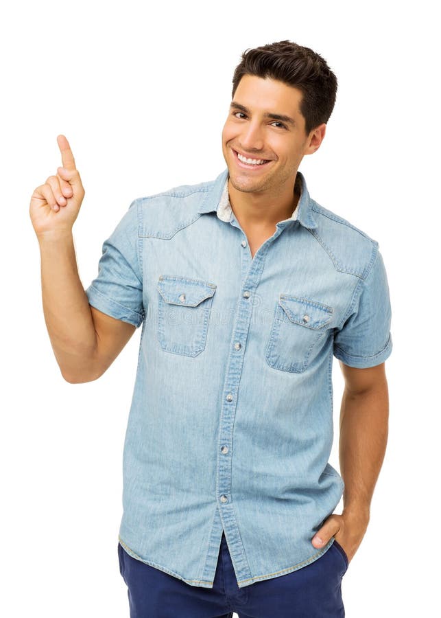 Knappe Mens die tegen Witte Achtergrond benadrukken stock foto Knappe Mens die tegen Witte Achtergrond benadrukken stock foto