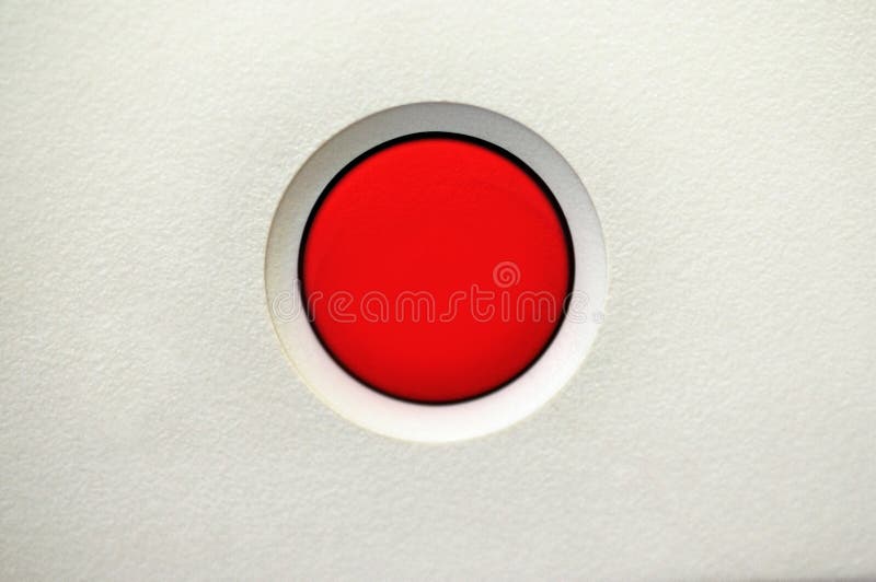 Red color on/off single button. Red color on/off single button