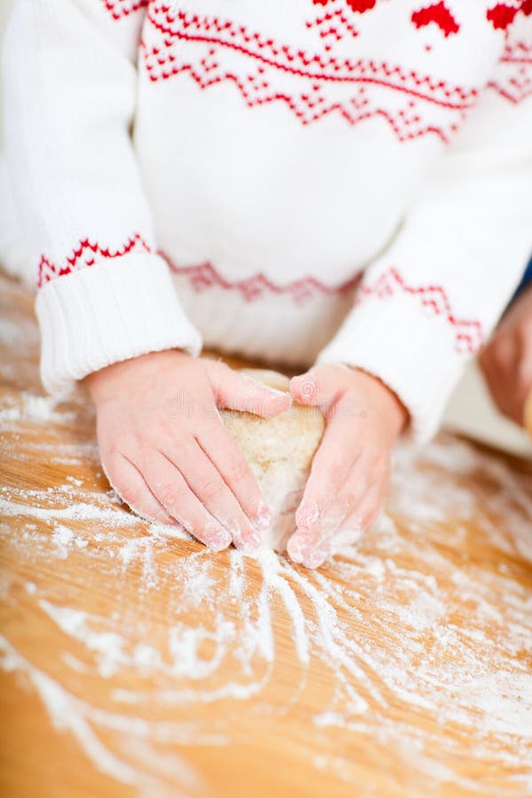 Kneading dough stock photo. Image of table, kitchen, culinary 22283680