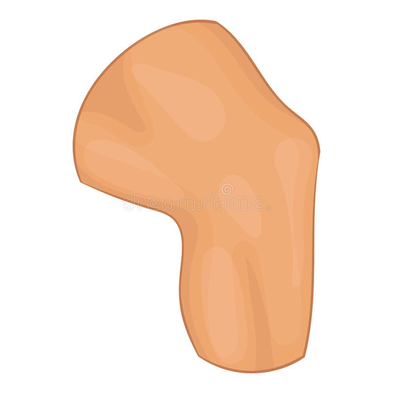 Knee icon, cartoon style stock illustration. Illustration of groove