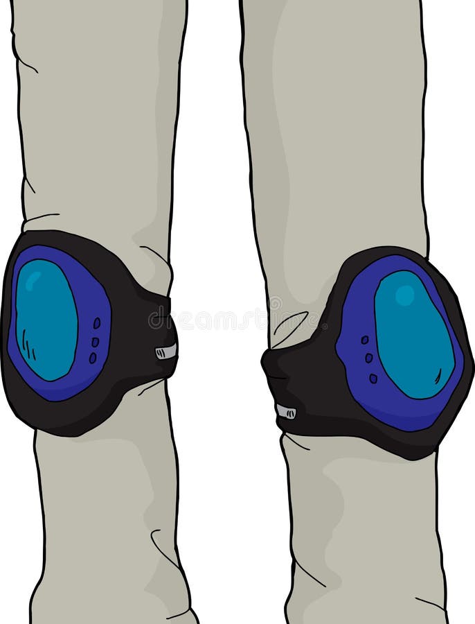 Knee Pads Closeup Stock Vector Image 44240197