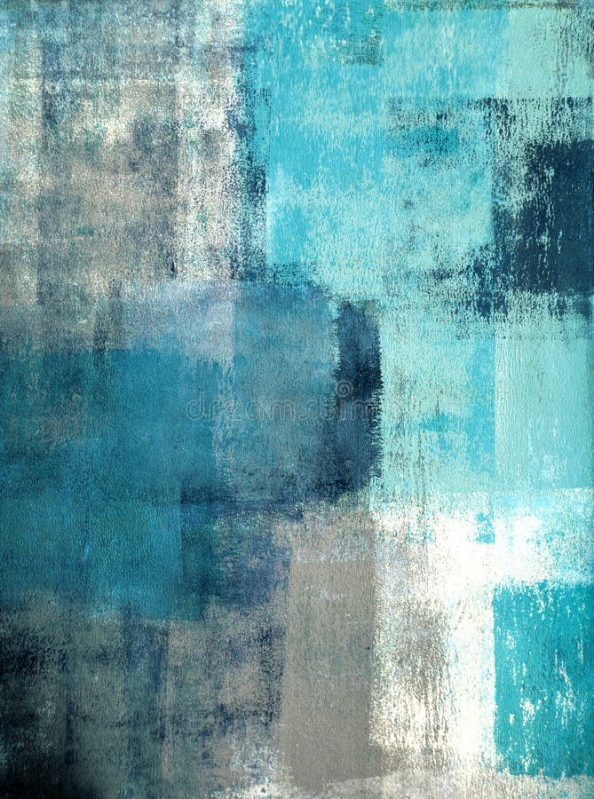 Knickente und Grey Abstract Art Painting lizenzfreies stockfoto Knickente und Grey Abstract Art Painting lizenzfreies stockfoto