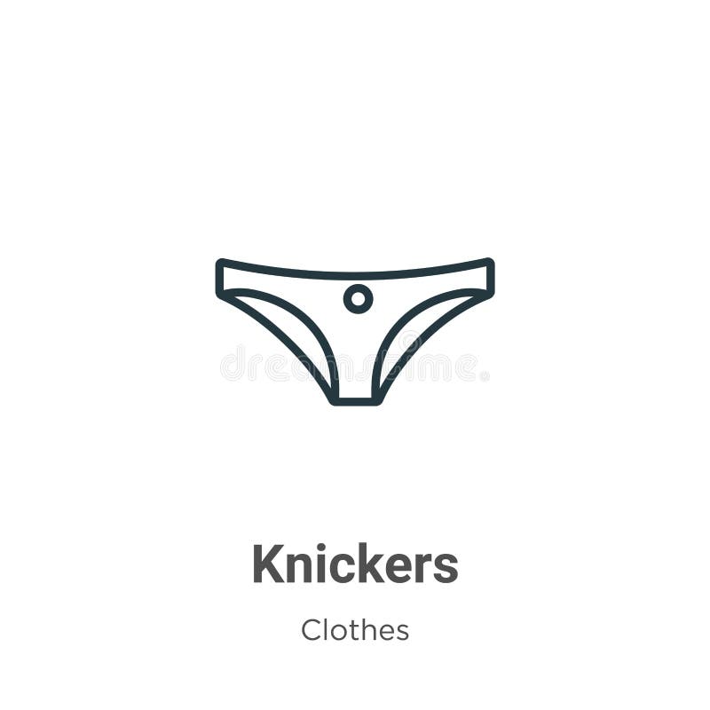 Knickers Outline Vector Icon. Thin Line Black Knickers Icon, Flat Vector  Simple Element Illustration from Editable Concept Stock Vector -  Illustration of pants, ideas: 167215241