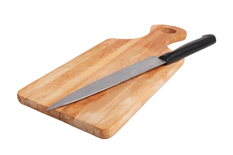 Knife on Cutting Board