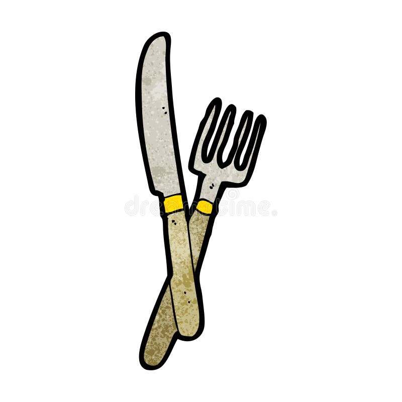 knife and fork cartoon