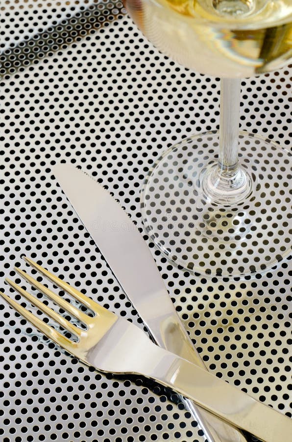 Download Knife, Fork and Cup stock photo. Image of metal, polishing - 35422626