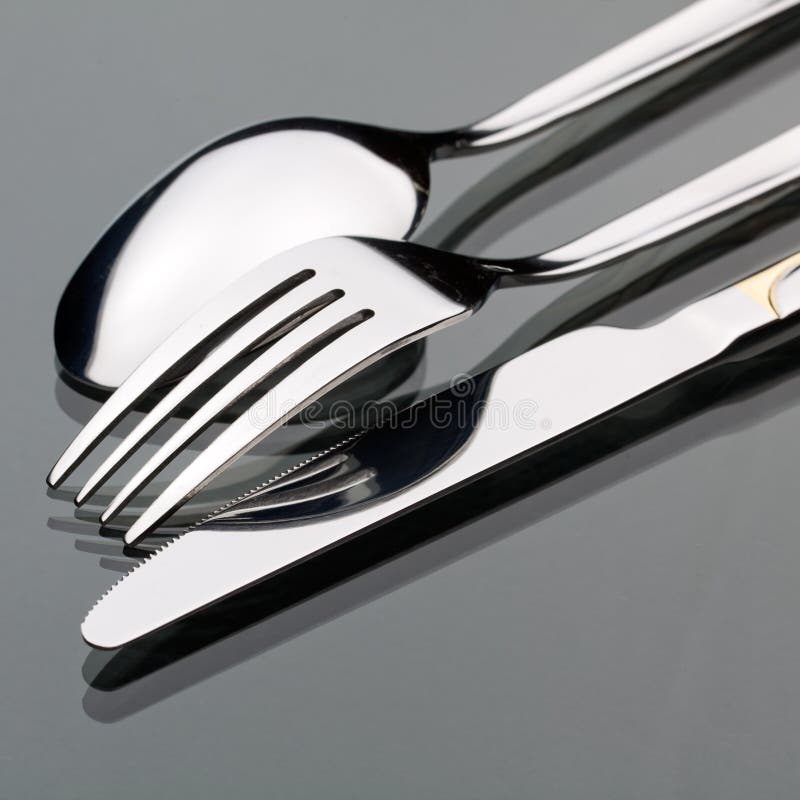 Knife, fork, spoon royalty free stock photos