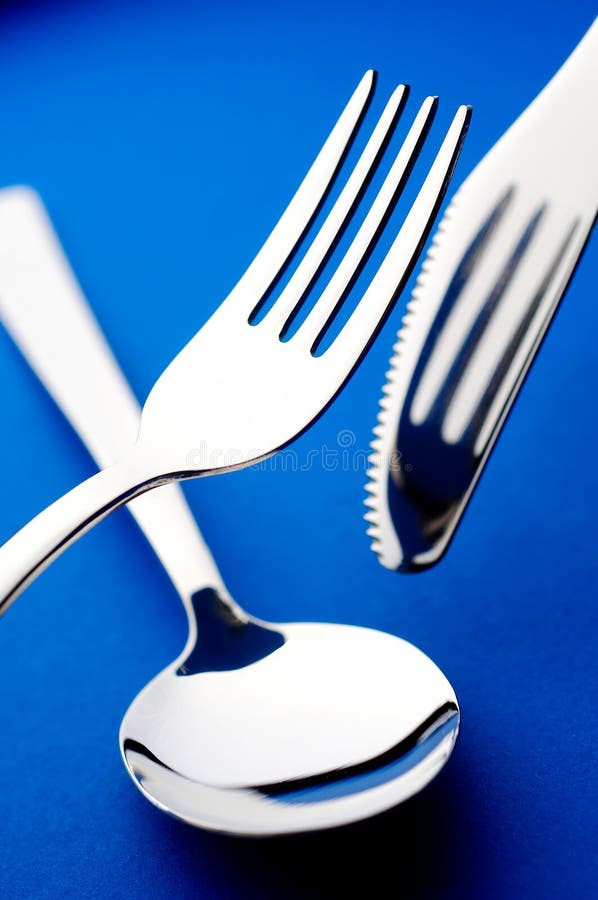 Knife fork and spoon royalty free stock image