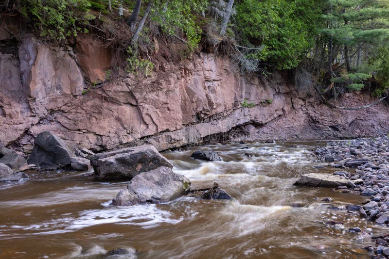 Knife River in the Rocky Woods Stock Photo Image of knife, summer