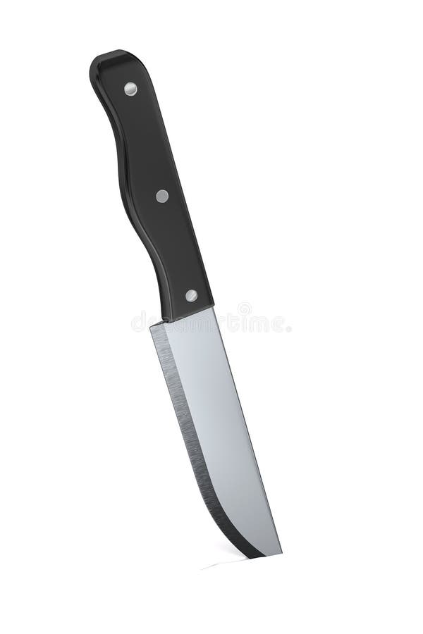 Knife Sticking in counter stock illustration. Illustration of cutlery
