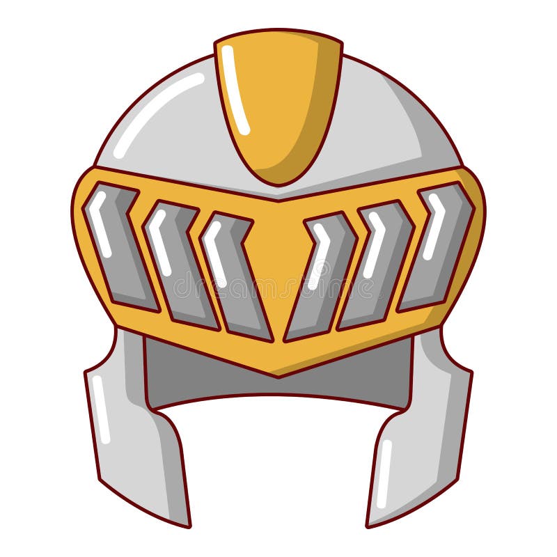 Knight Helmet Medieval Icon, Cartoon Style Stock Vector - Illustration