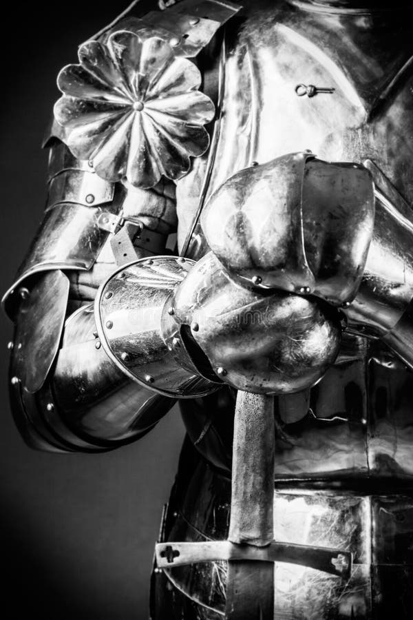 Knight wearing armor stock photo. Image of fantasy, armour - 44040082