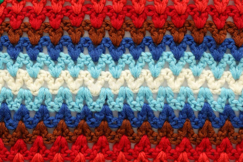 Knitted multicolored texture stock photos