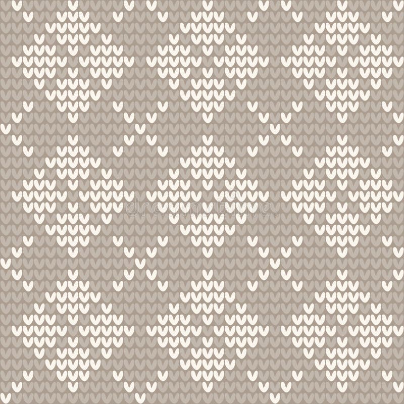 Knitted seamless pattern vector illustration