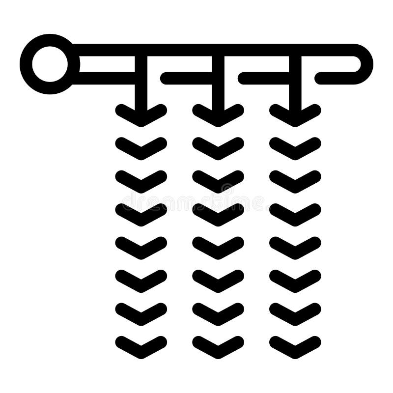 Knitting clothing icon, outline style royalty free illustration