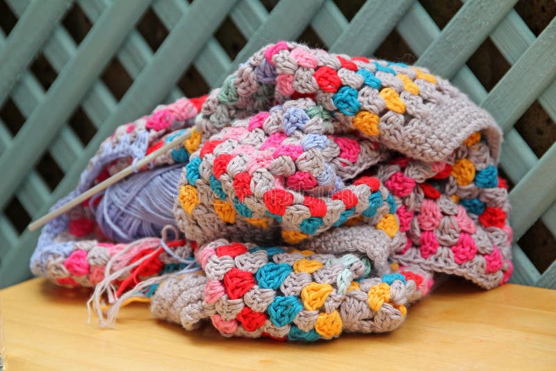 Knitting and crochet wool stock image. Image of needles 93339263