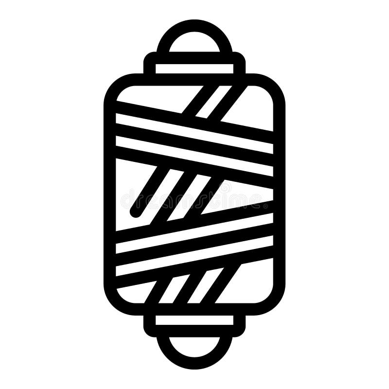 Knitting made icon, outline style vector illustration