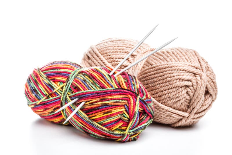 Yarn and needles stock photo. Image of skein, material - 30245492