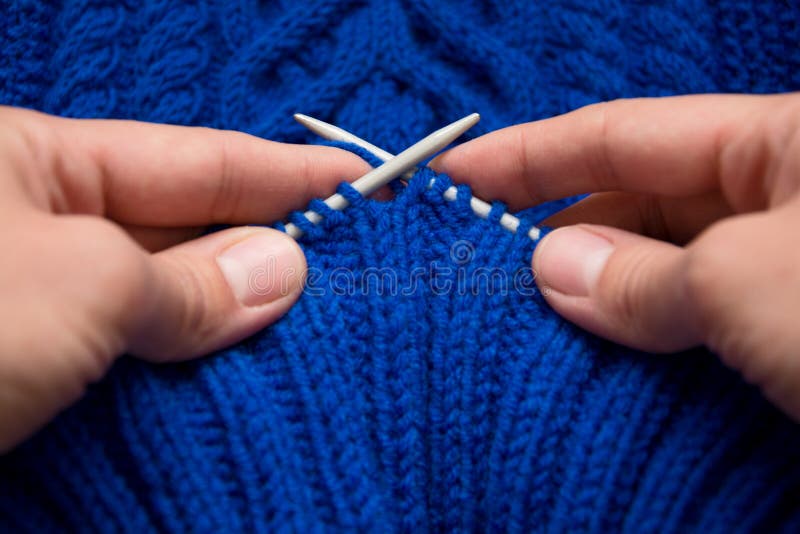 Knitting pullover