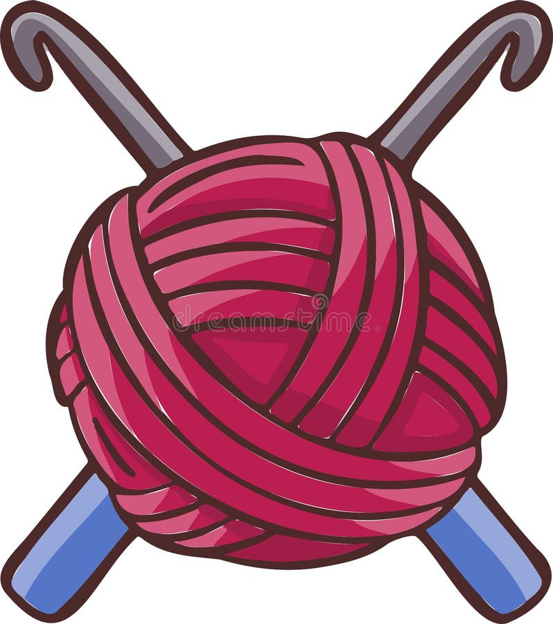 Knitting Sewing Symbols Thread Yarn Skein Needlework Icon Vector Stock ...