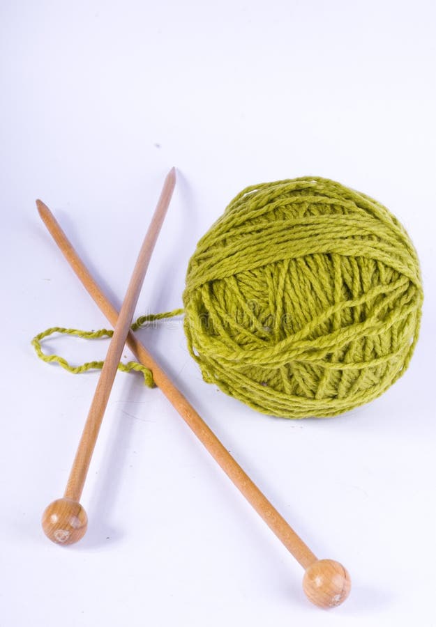 Knitting tools stock image. Image of tools, green, needles 23659763