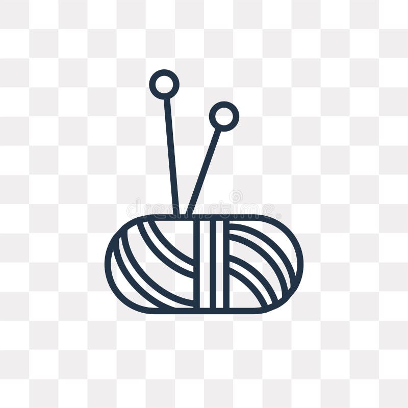 Knitting Vector Icon Isolated On Transparent Background Knitting Vector Icon Isolated On Transparent Background