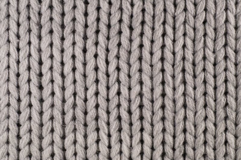 Close-up of a Fragment of a Knit with a Thick Weave of Yarn. Stock ...