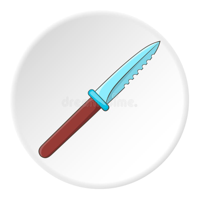 Knive icon, cartoon style