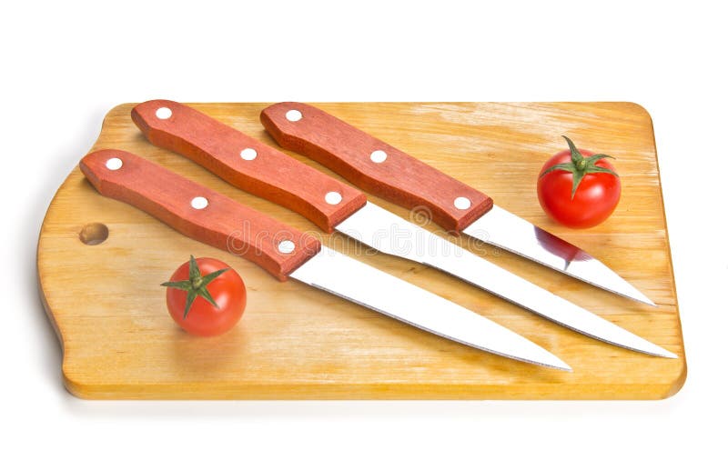 Knives and chopping board stock image. Image of kitchen 36711593