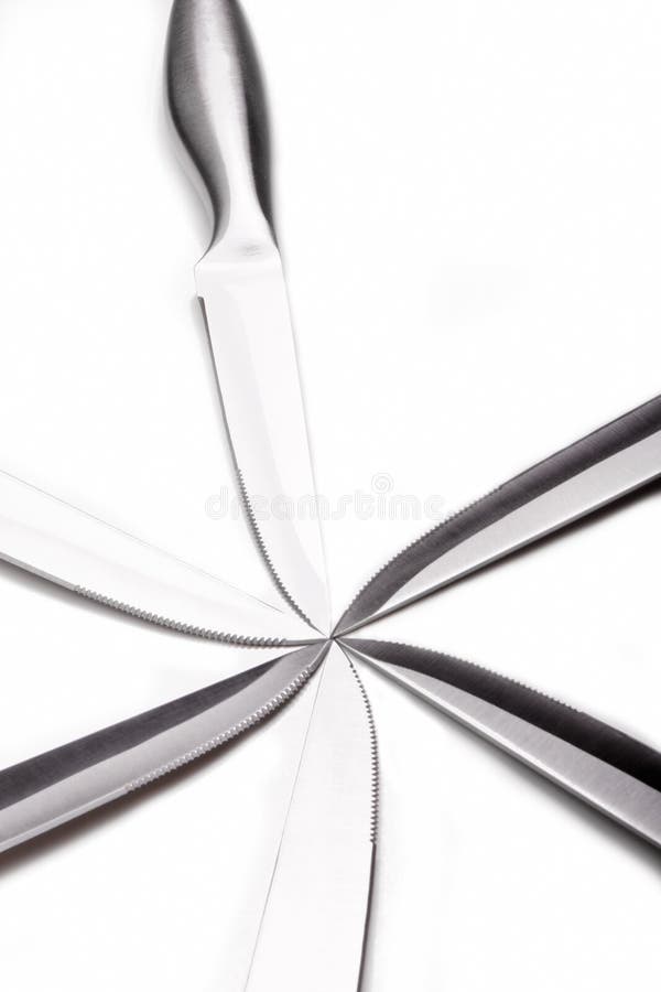 Knives in spiral stock photo. Image of blade, sharp, iron 44444286