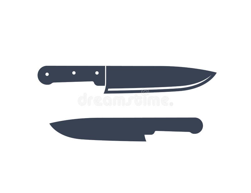 Knives, Vector Vintage Logo Stock Vector - Illustration of graphic