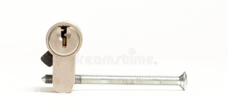 Knob lock isolated on white royalty free stock photography