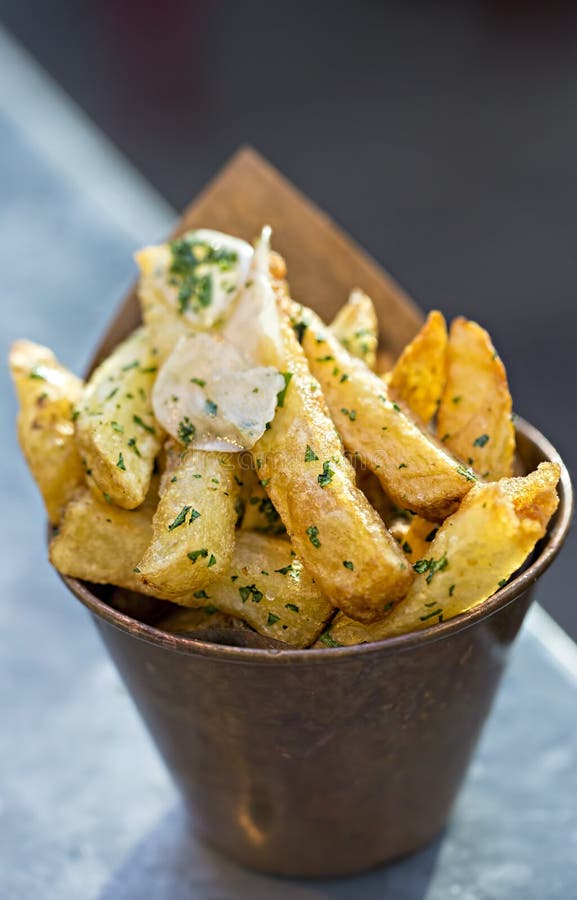 Knoblauchpommes-frites lizenzfreie stockfotos Knoblauchpommes-frites lizenzfreie stockfotos