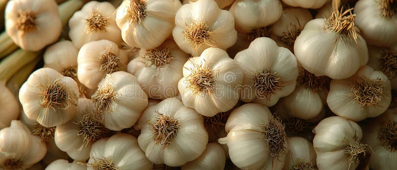 Knoblauchzwiebeln stock abbildung