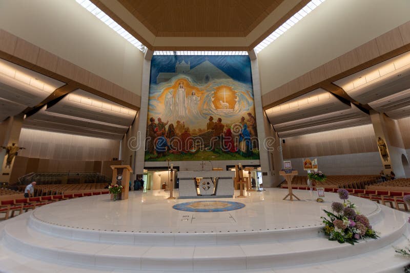 Knock, Mayo, Ireland. Ireland`s National Marian Shrine in Co Mayo, visited by over 1.5 million people each year. Knock Shrine. royalty free stock photography Knock, Mayo, Ireland. Ireland`s National Marian Shrine in Co Mayo, visited by over 1.5 million people each year. Knock Shrine. royalty free stock photography