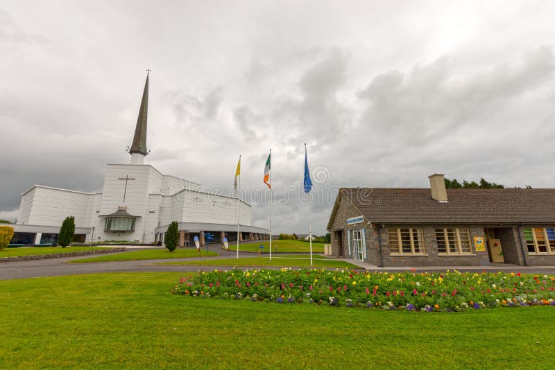 Knock, Mayo, Ireland. Ireland`s National Marian Shrine in Co Mayo, visited by over 1.5 million people each year. Knock Shrine. royalty free stock photography Knock, Mayo, Ireland. Ireland`s National Marian Shrine in Co Mayo, visited by over 1.5 million people each year. Knock Shrine. royalty free stock photography