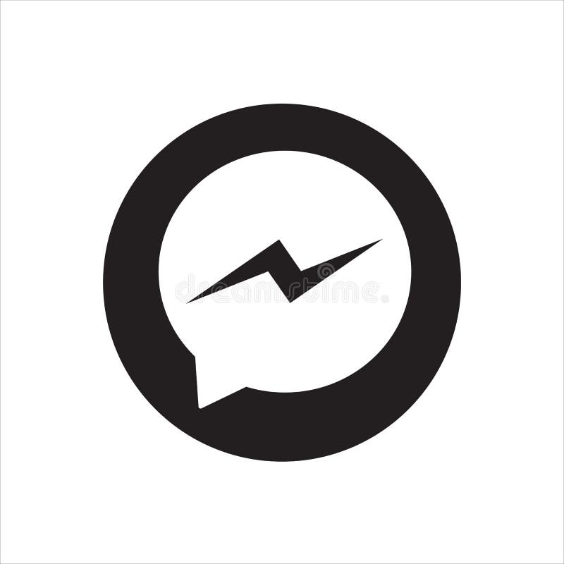 Knopf-Facebook-Bote Icon oder Logo vektor abbildung
